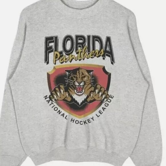 Tops - Vintage Florida Panthers Hockey Sweatshirt, Retro NHL
